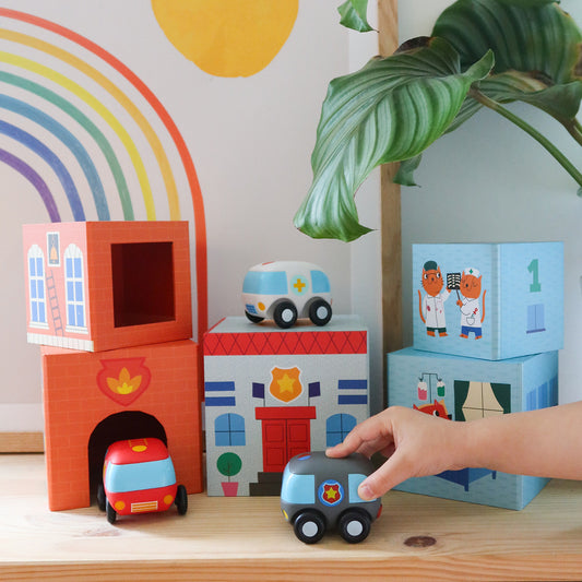 Ролеви игри с Кубчета и колички за деца