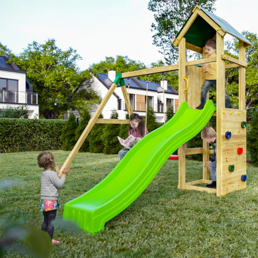 Детска Площадка С Пързалка И 2 Люлки CHARLY