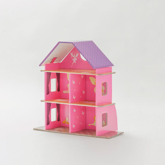 Цветна Mалка Kъща за Kукли