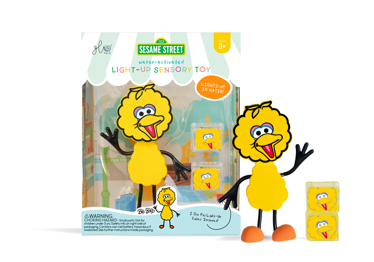 Сензорни светещи кубчета с герой Big Bird