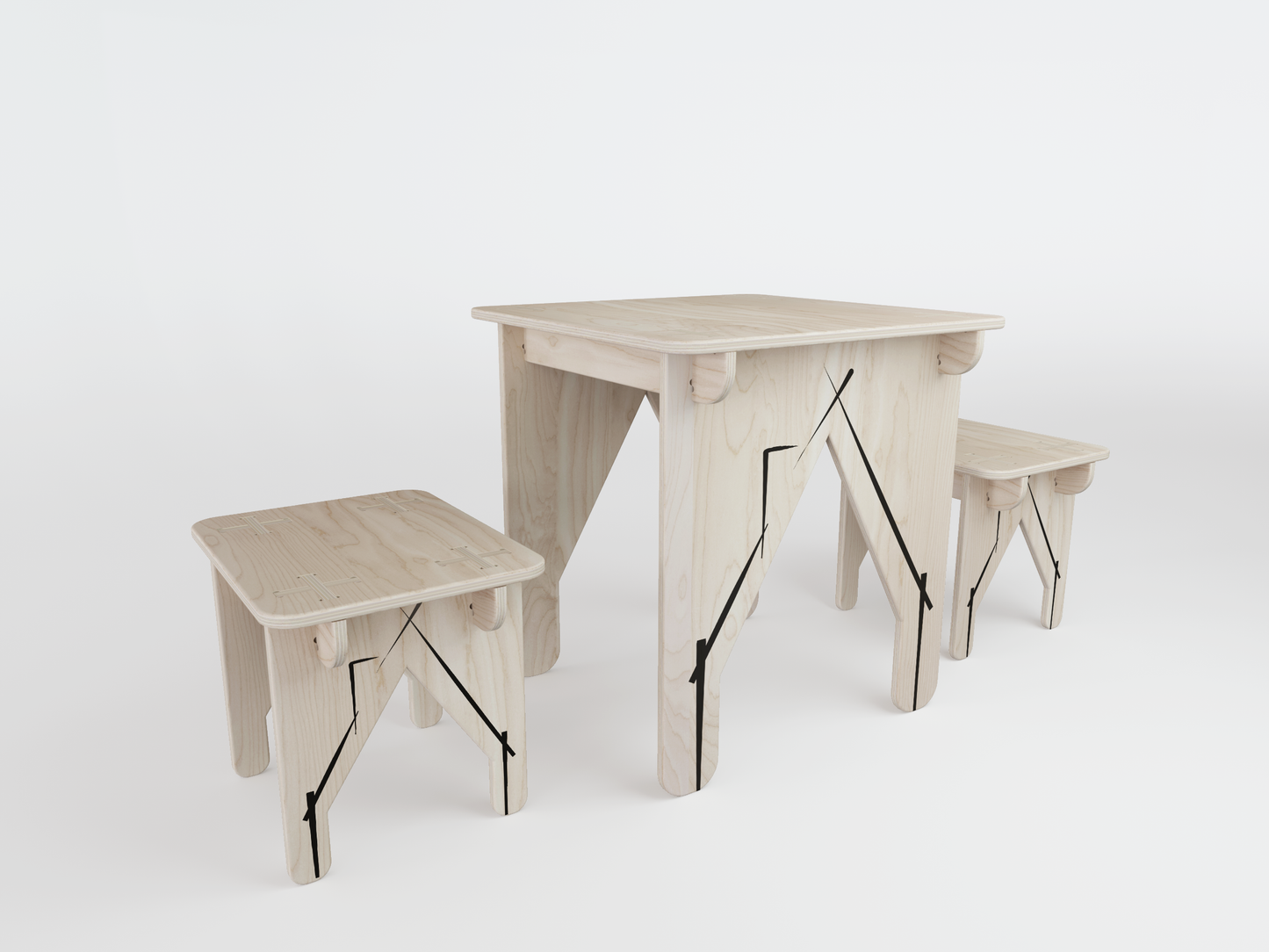 Детски Комплект Маса и Столчета TALO