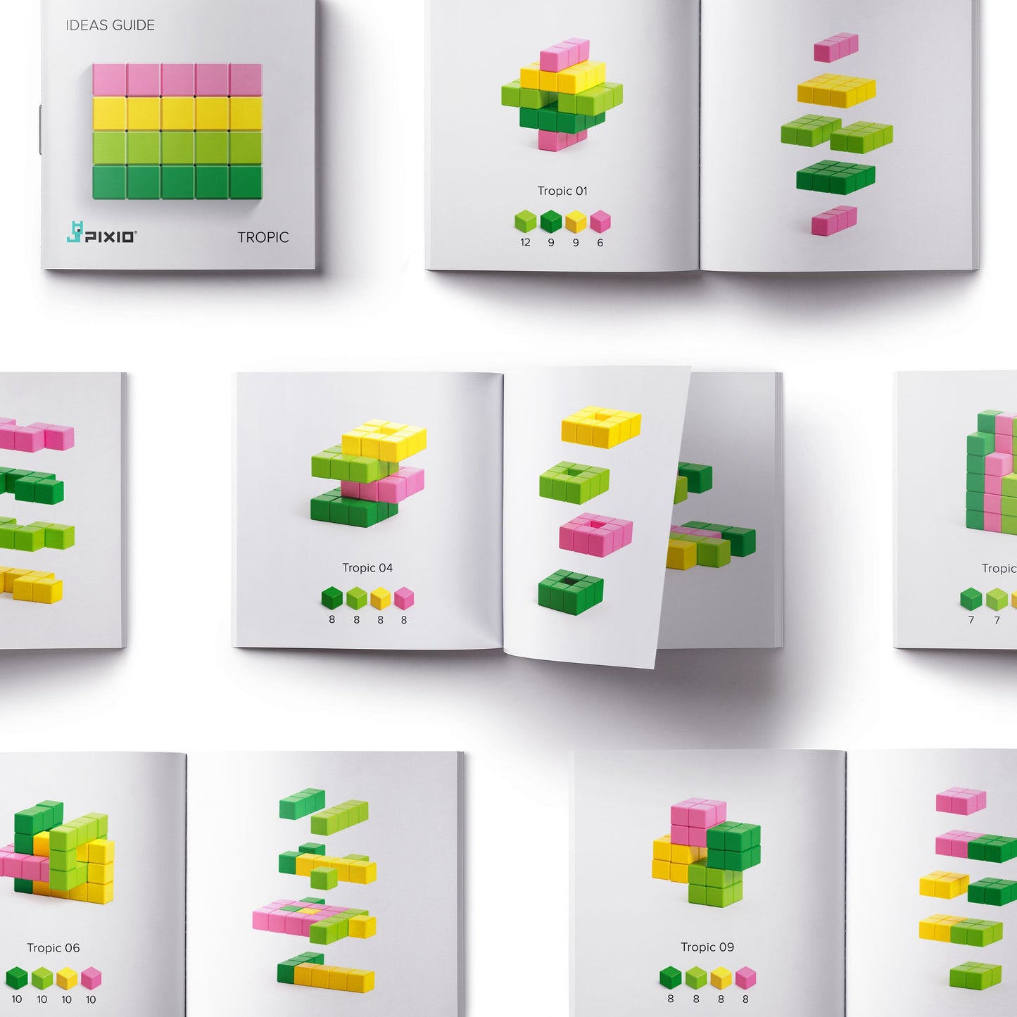 Магнитен конструктор Тропик, 60 блокчета, 4 цвята