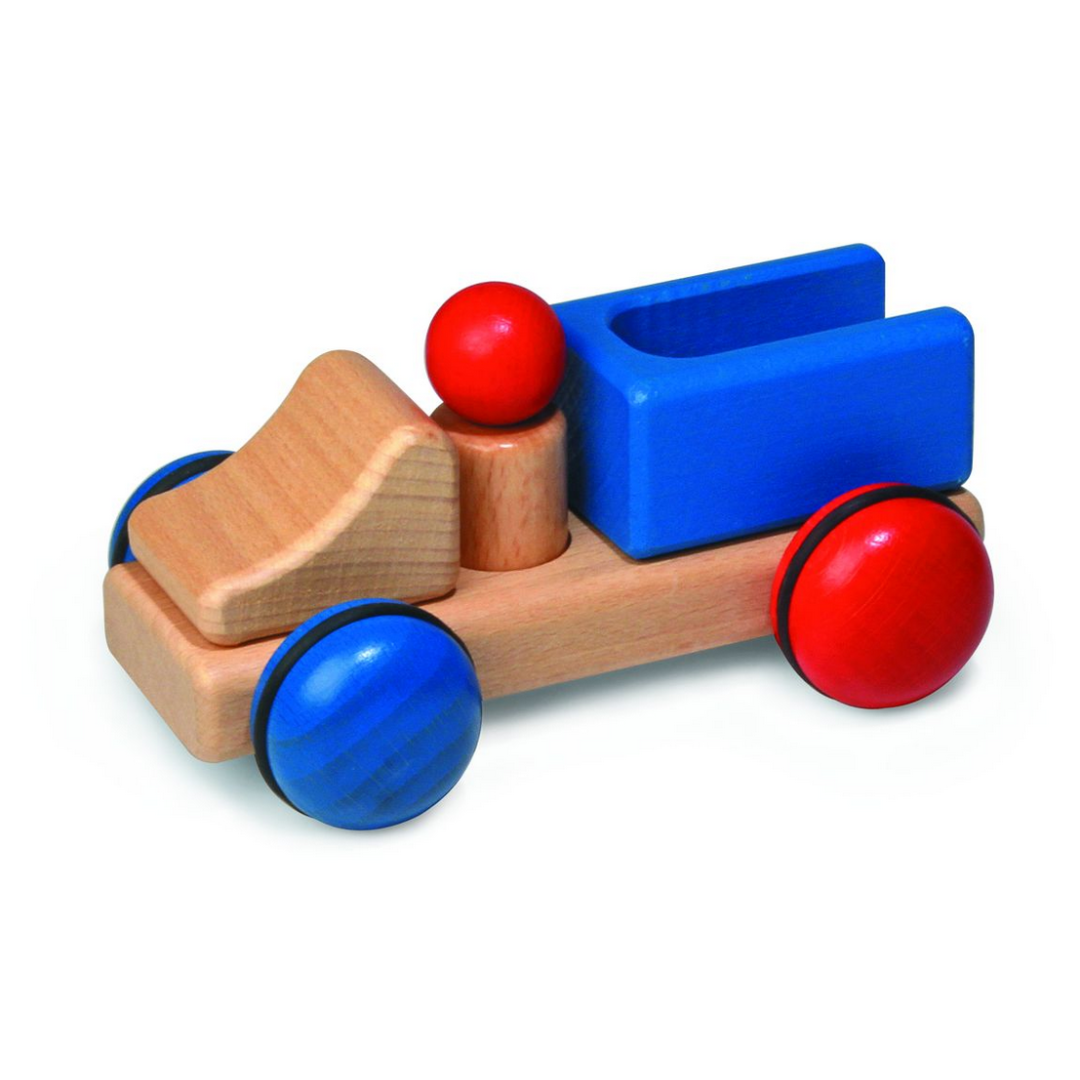 дървена количка мини камион