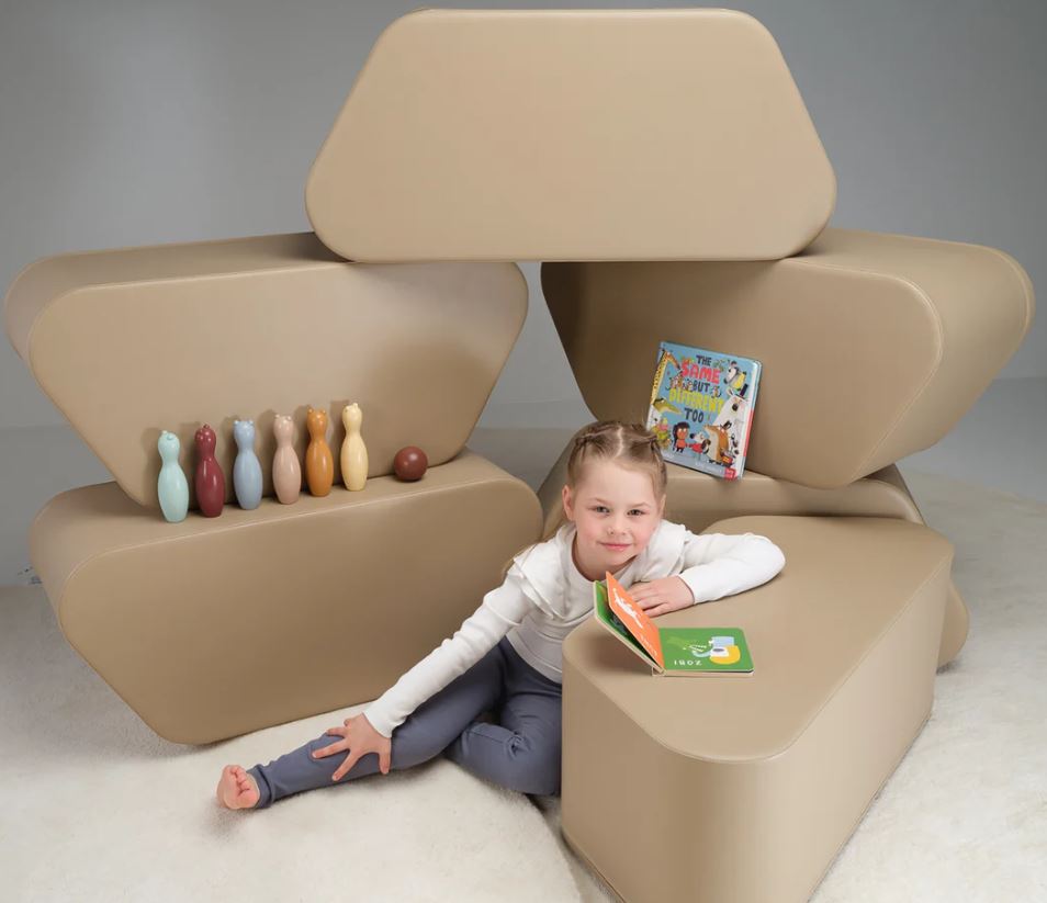 Меки модули Столчета за сядане - Пейка Hexagon Bench, 31 см
