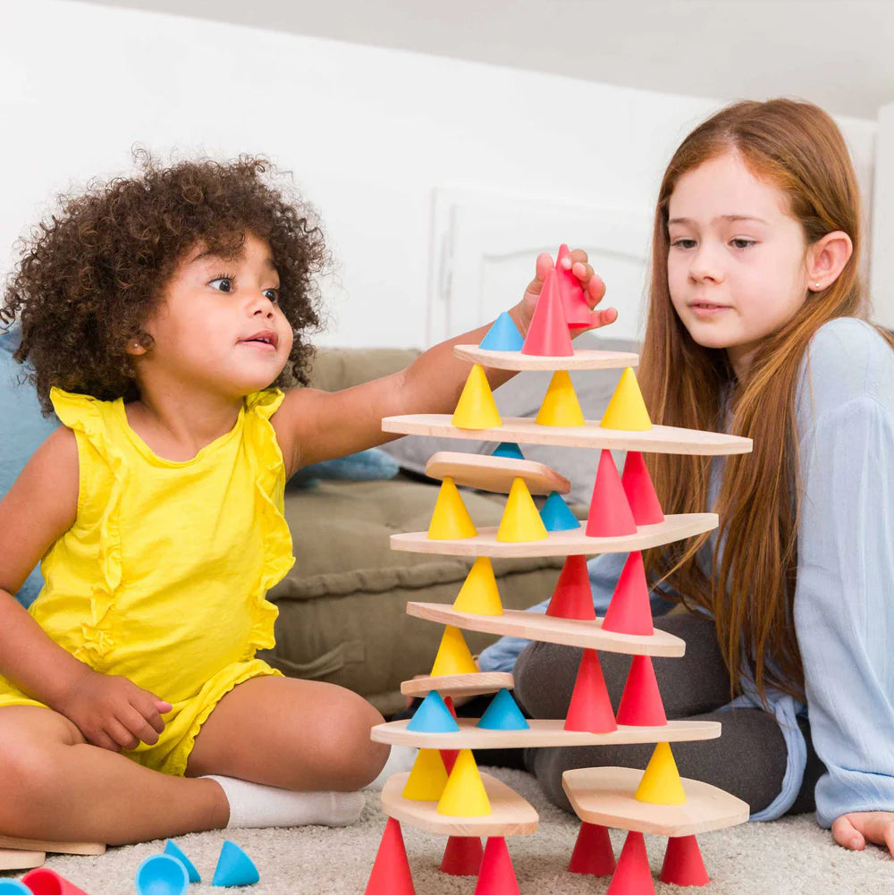 Дървен Баланс Конструктор Piks Медиум Сет 44