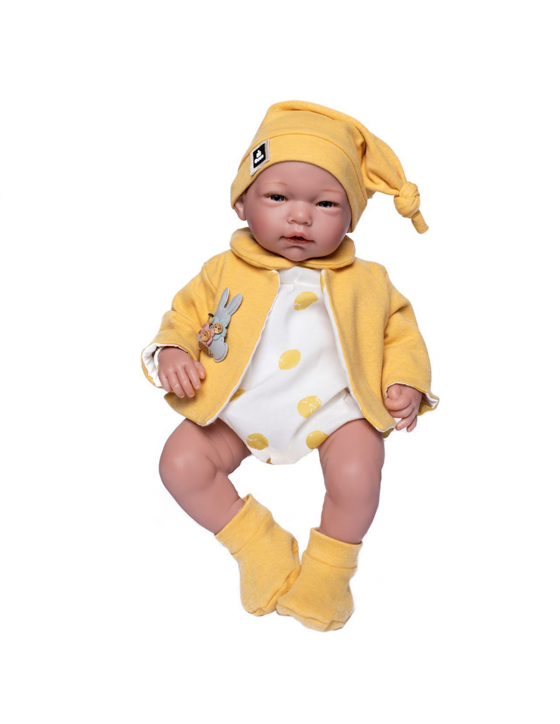 Голяма Кукла От Винилова Гума Marta, Гащеризон И Горчица Яке, 46 см