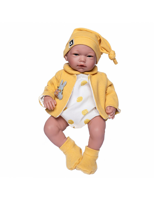 Голяма Кукла От Винилова Гума Marta, Гащеризон И Горчица Яке, 46 см