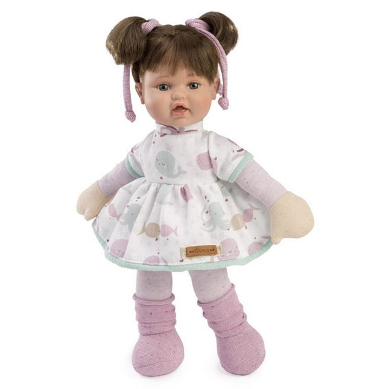 Красиви Кукли Първото Ми Бебе Мими, с рокличка и розови чорапки, 36 см