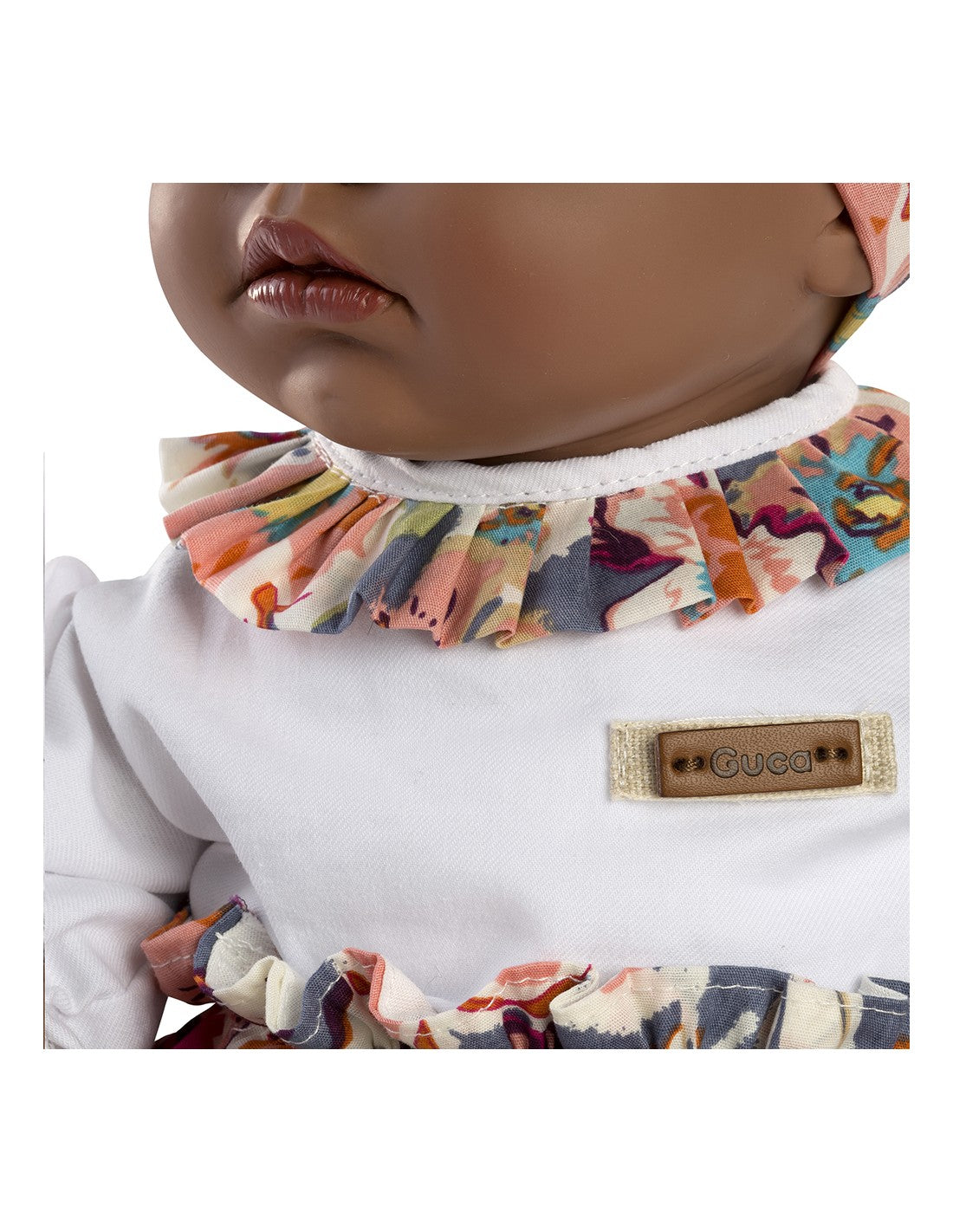 Голяма Кукла От Винилова Гума Kenya, щампована риза и панделка, 46 см