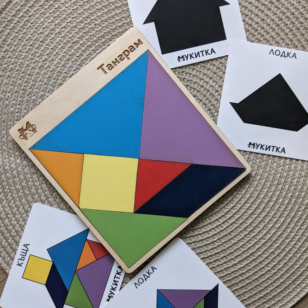 Дървен Пъзел - Танграм