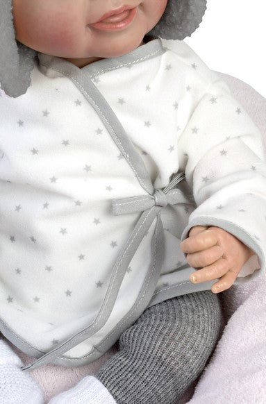 Голяма Кукла Reborn Uma, с пижама и възглавница, 46 см